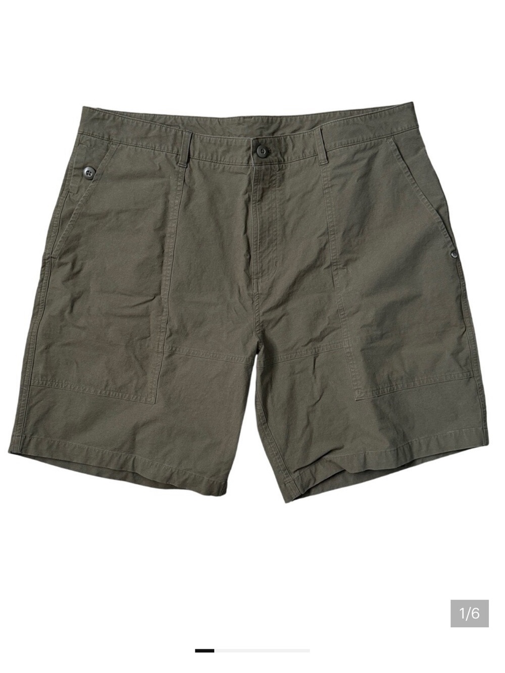 Vuori Barren Shorts Mens 38 Olive Green Stretch Performance Hiking Golf